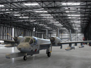 ग्रुम्मन ओवी-1डी मोहॉक 3D मॉडल