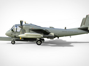 Grumman ov-1d mohawk Modelo 3D