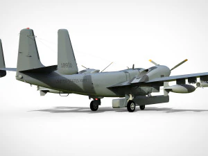Grumman ov-1d mohawk 3D Model