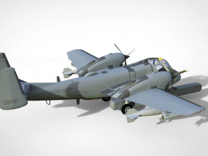 Grumman ov-1d mohawk 3D Model