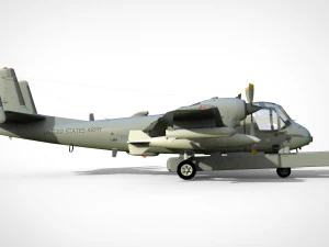 Grumman ov-1d mohawk 3D Model