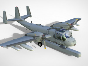 Grumman ov-1d mohawk Modelo 3D