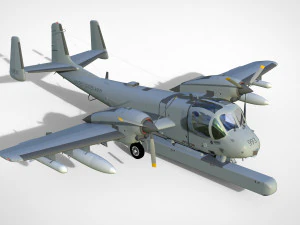 Grumman ov-1d mohawk 3D Model