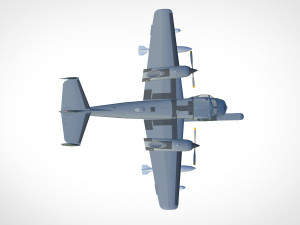 Grumman ov-1d mohawk Modelo 3D