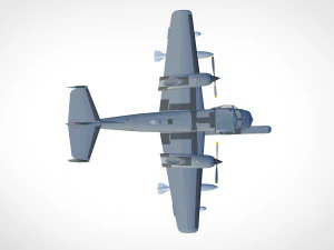 Grumman ov-1d mohawk 3D Model