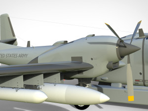 Grumman ov-1d mohawk Modelo 3D