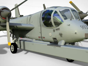 Grumman ov-1d mohawk 3D Model
