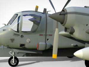 Grumman ov-1d mohawk Modelo 3D
