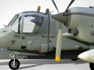 Grumman ov-1d mohawk 3D Model