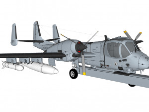 Grumman ov-1d mohawk Modelo 3D