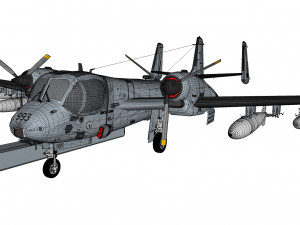 Grumman ov-1d mohawk Modelo 3D