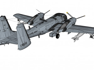 Grumman ov-1d mohawk Modelo 3D