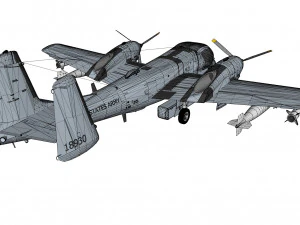 Grumman ov-1d mohawk 3D Model