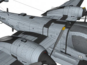 Grumman ov-1d mohawk 3D Model