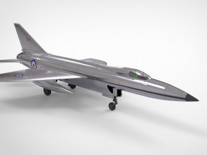 Hawker siddeley p1121 3D मॉडल