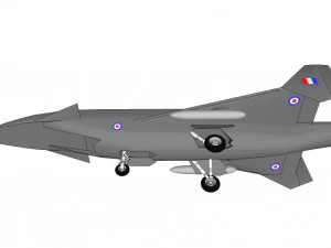 Hawker siddeley type 1019e2 3D Model