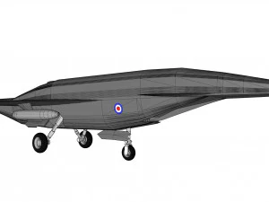 Hawker siddeley type 1019e2 3D Model