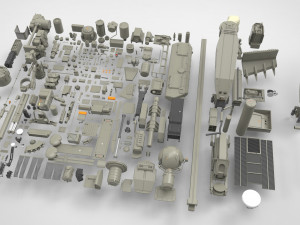 Mechanics collection 1 kitbash 3D मॉडल