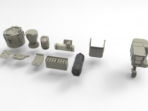 Mechanics collection 1 kitbash Modelo 3D