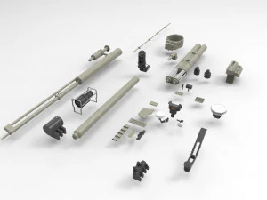 Mechanics collection 1 kitbash 3D Model