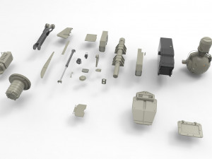 Mechanics collection 1 kitbash Modelo 3D