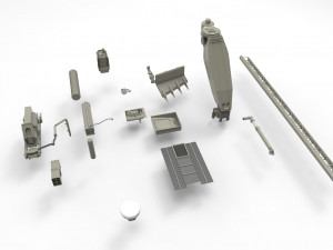 Mechanics collection 1 kitbash Modelo 3D