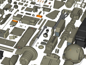 Mechanics collection 1 kitbash Modelo 3D