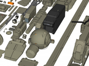Mechanics collection 1 kitbash Modelo 3D