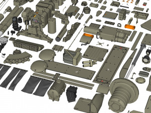 Mechanics collection 1 kitbash Modelo 3D