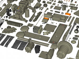 Mechanics collection 1 kitbash 3D Model
