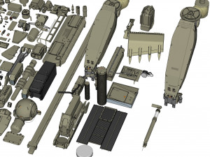 Mechanics collection 1 kitbash Modelo 3D