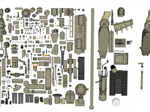 Mechanics collection 1 kitbash 3D Model