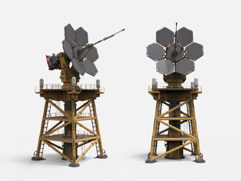 Science-Fiction-Antennensammlung 1 3D Modell