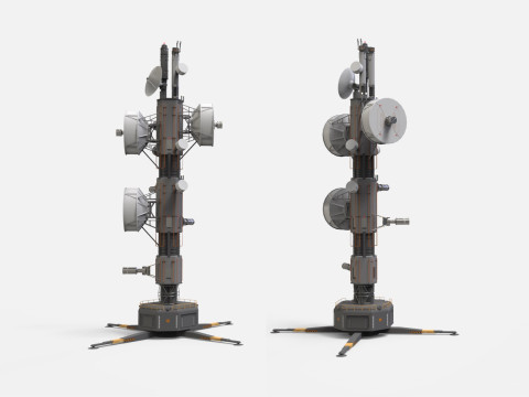 Sci-Fi antenna collection 1 3D मॉडल