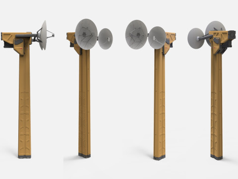 Sci-Fi antenna collection 1 3D मॉडल