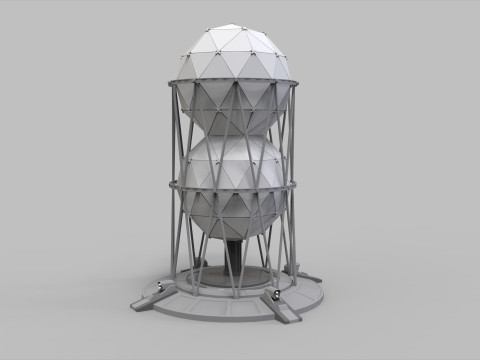 Sci-Fi antenna collection 1 3D मॉडल
