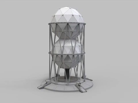 Science-Fiction-Antennensammlung 1 3D Modell