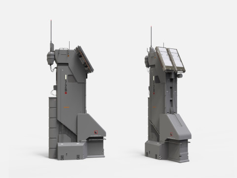Sci-Fi antenna collection 1 3D मॉडल