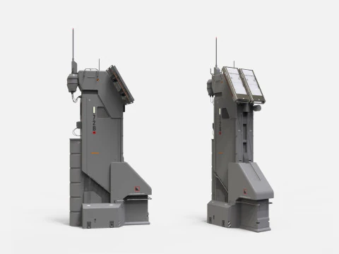 Science-Fiction-Antennensammlung 1 3D Modell