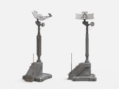 Sci-Fi antenna collection 1 3D मॉडल