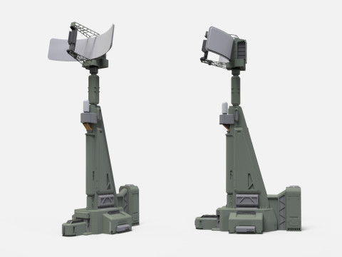 Sci-Fi antenna collection 1 3D मॉडल