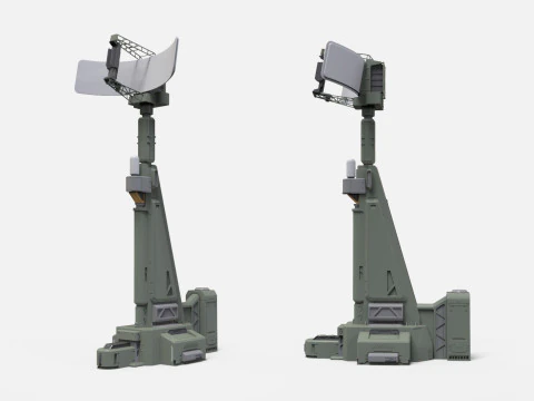 Science-Fiction-Antennensammlung 1 3D Modell