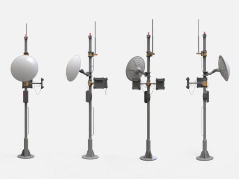 Sci-Fi antenna collection 1 3D मॉडल