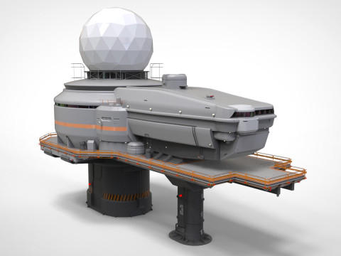 Sci-Fi antenna collection 1 3D मॉडल