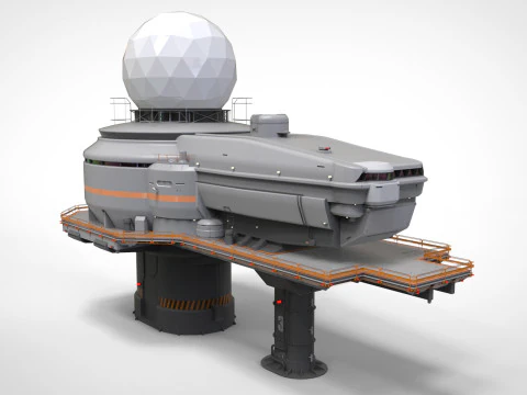 Science-Fiction-Antennensammlung 1 3D Modell