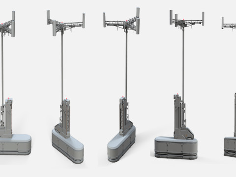 Sci-Fi antenna collection 1 3D मॉडल