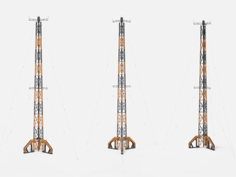Science-Fiction-Antennensammlung 1 3D Modell