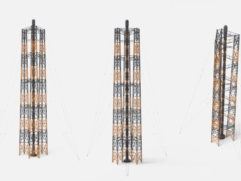 Science-Fiction-Antennensammlung 1 3D Modell