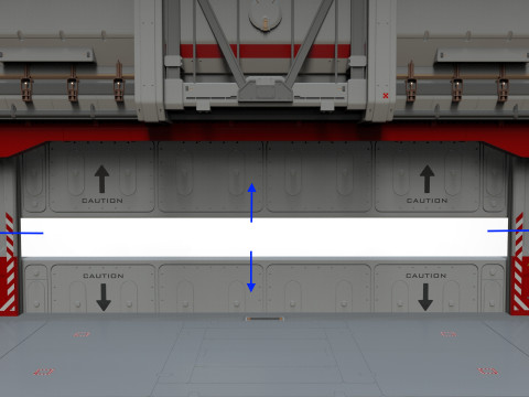 Sci-fi door collection 1 3D मॉडल