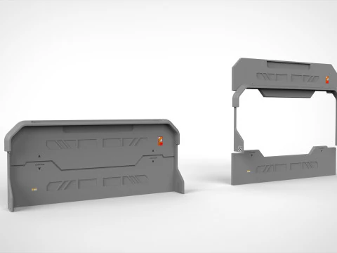 Sci-fi door collection 1 3D Model